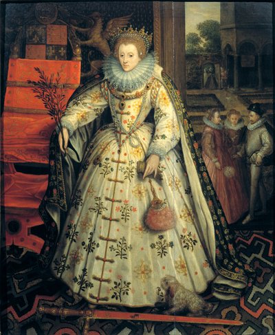 Koningin Elizabeth I, ca.1580 door Marcus Gheeraerts